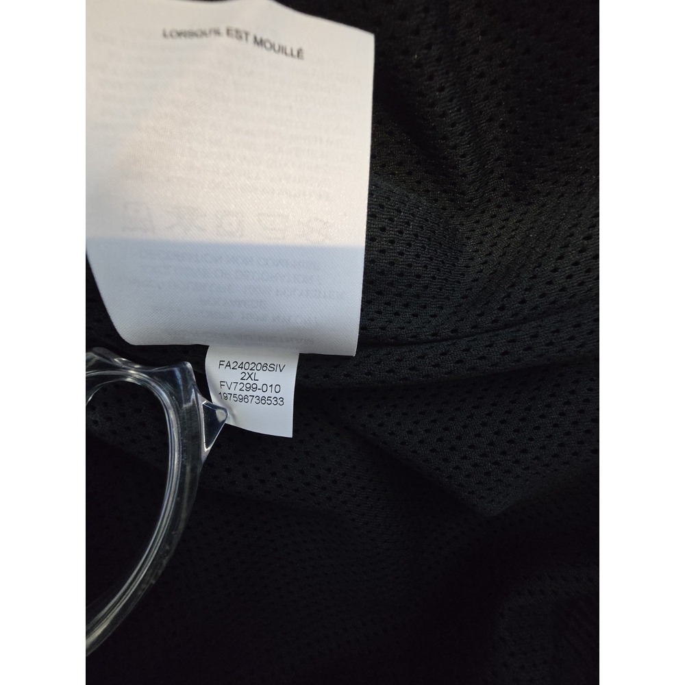 Nike Air Jordan Nylon Windbreaker Jacket Black Fv7299-010 - Men's Size 2XL NWT - Picture 16 of 16